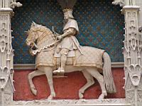 Blois, Chateau, Aile Louis XII, Louis XII a cheval (2)
